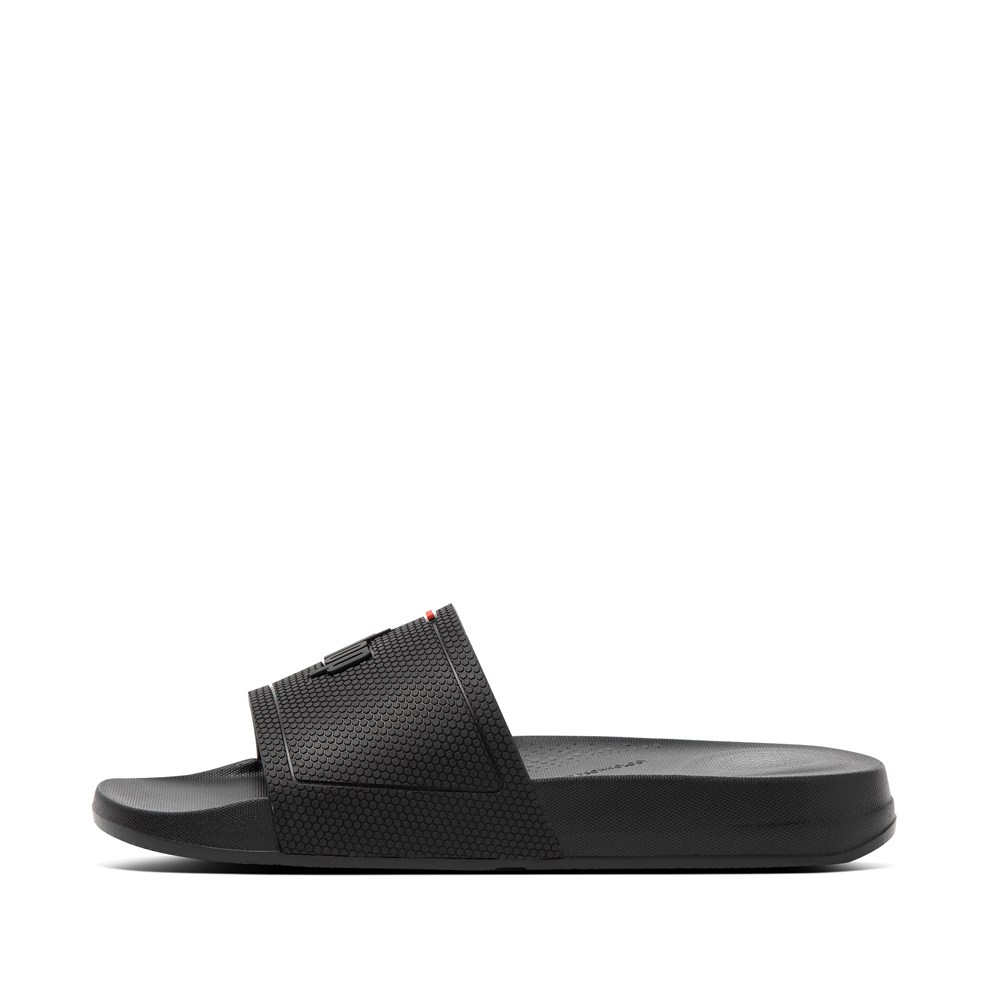 Fitflop Mens Slides Black - Iqushion House - 58CKTIWJS